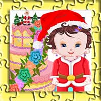 Baby Lisi Christmas Cake Jigsaw Puzzle